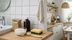 Natron und Wasserstoffperoxid: die einfache Putzpaste für Fugen, Küche und Gerüche